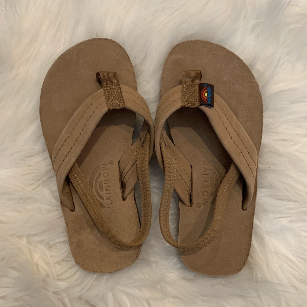 New never worn Rainbow Kids Leather Sandals - Brown size9/10